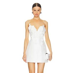 Acler Isla mini dress in ivory